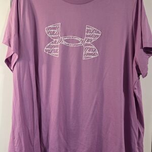 Under Armour Lavender Tee with Logo